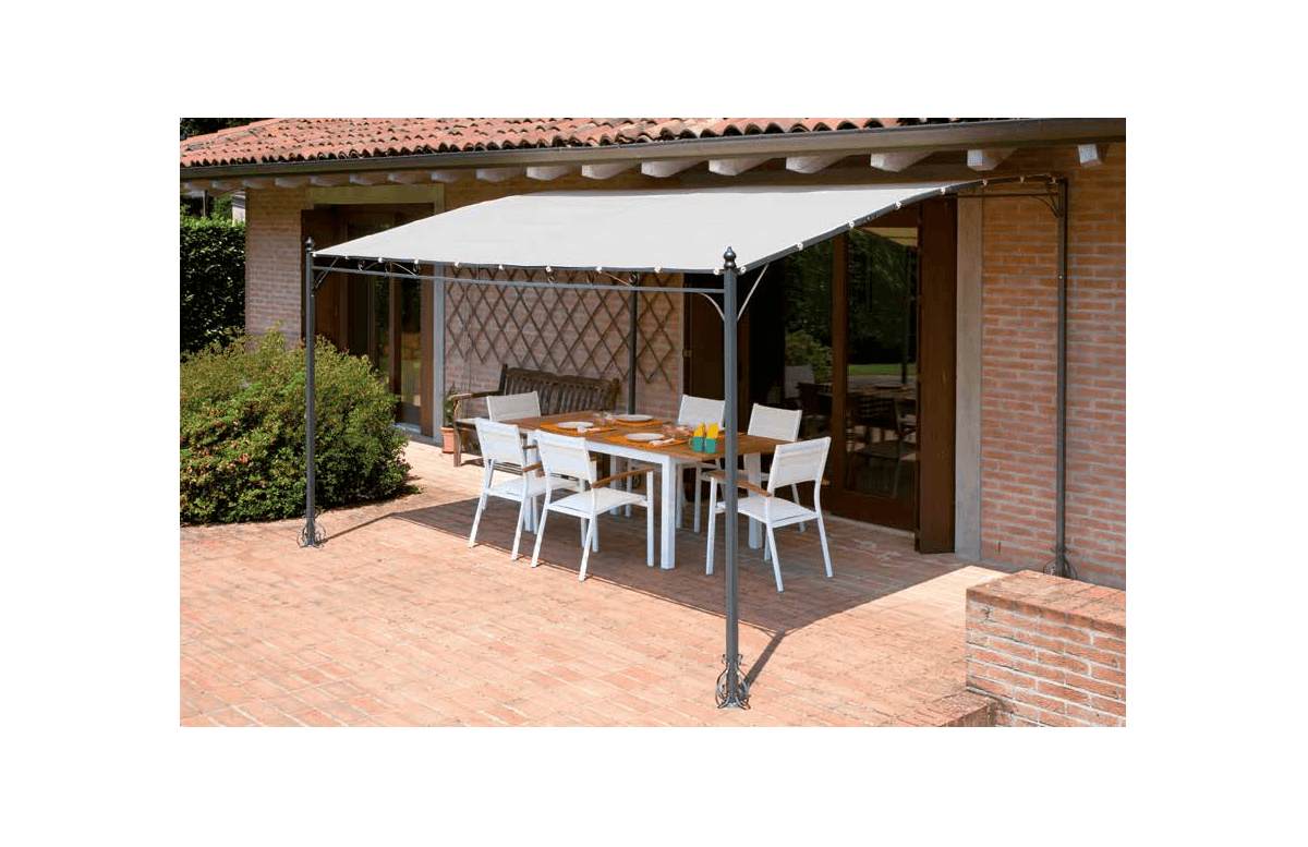 Tonnelle de jardin avec toit retractable