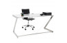 Bureau droit en bois blanc