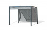 Pergola design tonnelle aluminium brise soleil grise