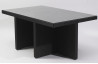Salon de jardin Table et 6 fauteuils noirs
