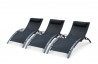 Lot de 3 Bains de soleil noirs