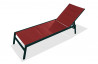 Bain de soleil chaise longue corail