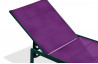 Bain de soleil chaise longue prune