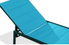 Bain de soleil chaise longue turquoise