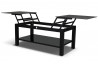 Table basse de jardin noire 120 x 70 cm