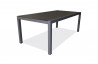 Table en aluminium et plateau duranite noir