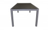 Table en aluminium et plateau duranite noir