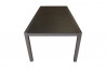 Table en aluminium et plateau duranite noir