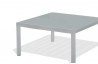 Table carrée en aluminium gris galet