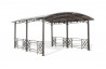 Pergola design rectangulaire avec toit rigide