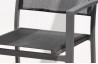 Fauteuil aluminium et textilène noir