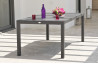 Table en aluminium et plateau duranite noir