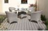 Ensemble de jardin avec 4 fauteuils