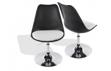 Chaise Design Noir/Blanc