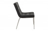 Chaise noire en similicuir