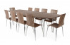 Table salle à manger rectangulaire en bois & extensible 12 personnes Kokoon Design