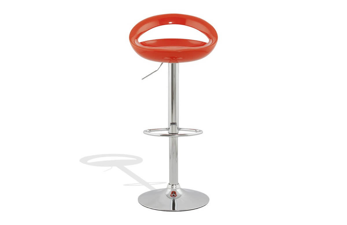 Tabouret de bar design orange