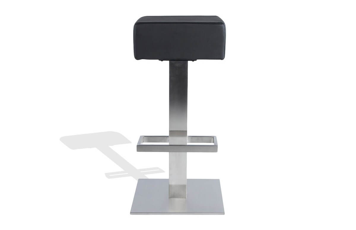 Tabouret carré design de bar noir