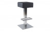 Tabouret carré design de bar noir