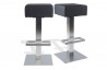 Tabouret carré design de bar noir