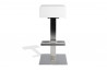 Tabouret carré design de bar blanc