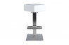 Tabouret carré design de bar blanc