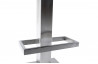 Tabouret carré design de bar blanc