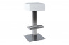 Tabouret carré design de bar blanc