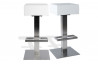 Tabouret carré design de bar blanc