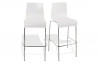 Tabouret chaise de bar blanc