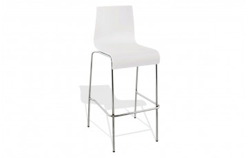 Tabouret chaise de bar blanc