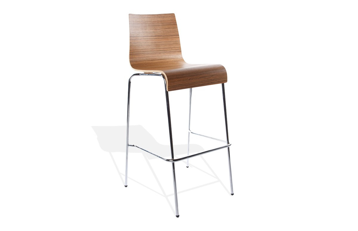 Tabouret chaise de bar zebrano