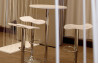 Tabouret design blanc