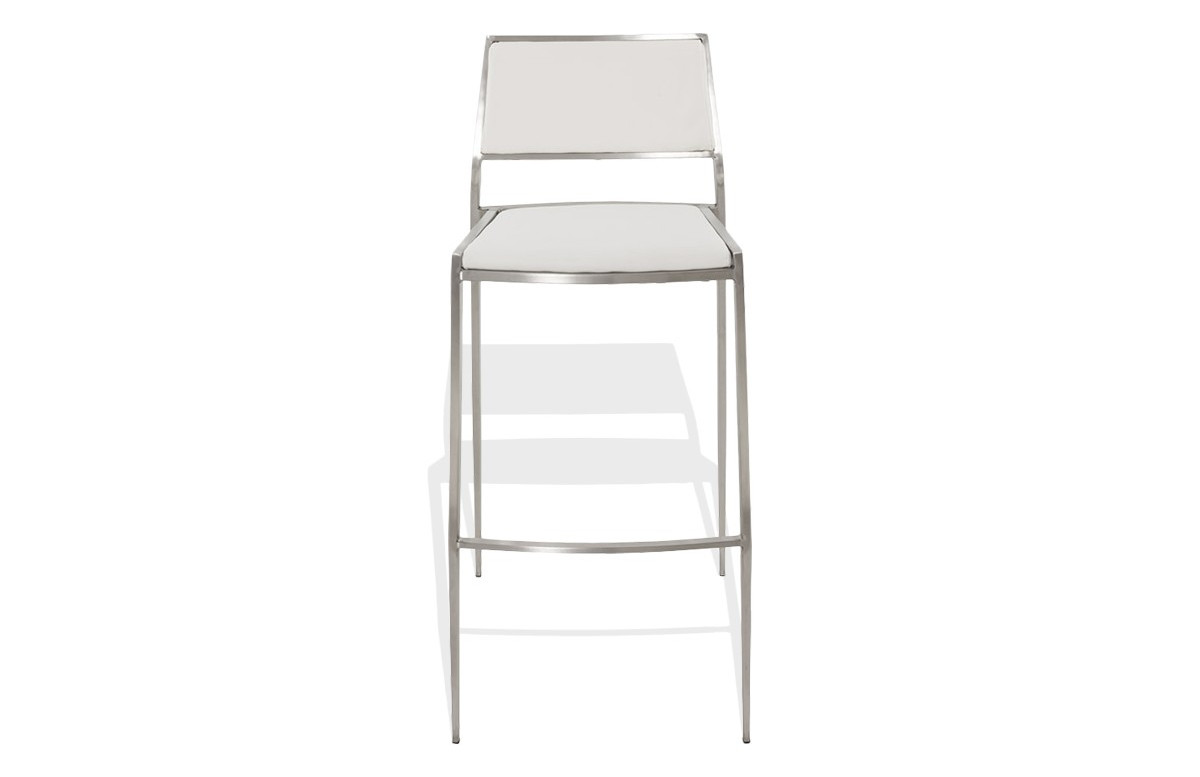 Tabouret de bar contemporain blanc