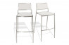 Tabouret de bar contemporain blanc