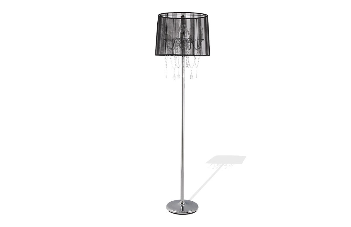 Lampadaire avec abat-jour design noir