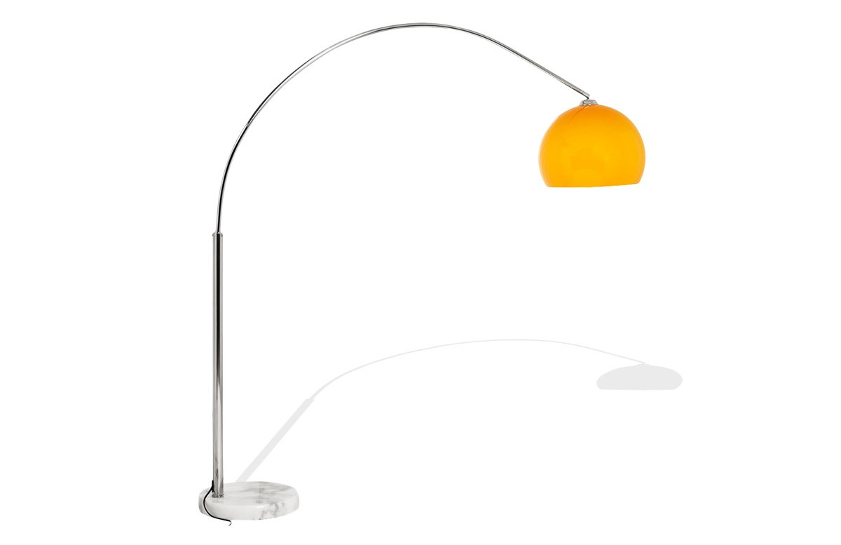 Lampadaire design orange