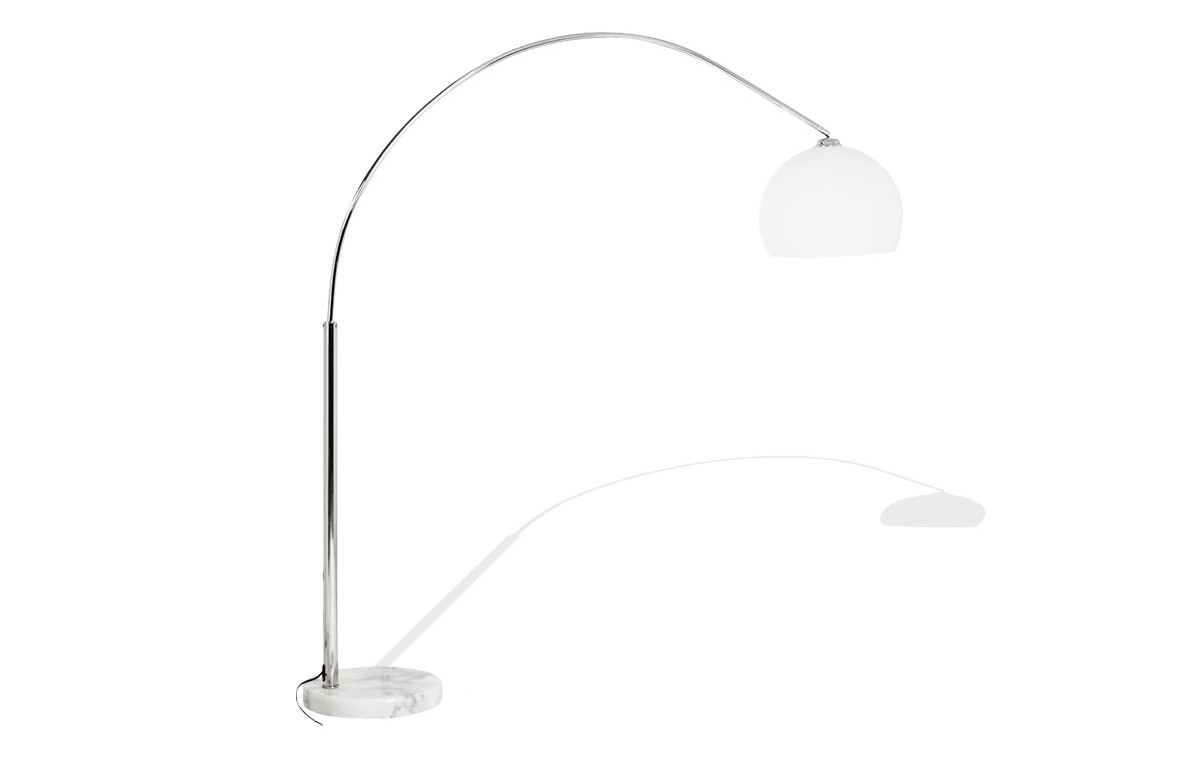 Lampadaire design blanc