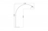 Lampadaire design XL chrome