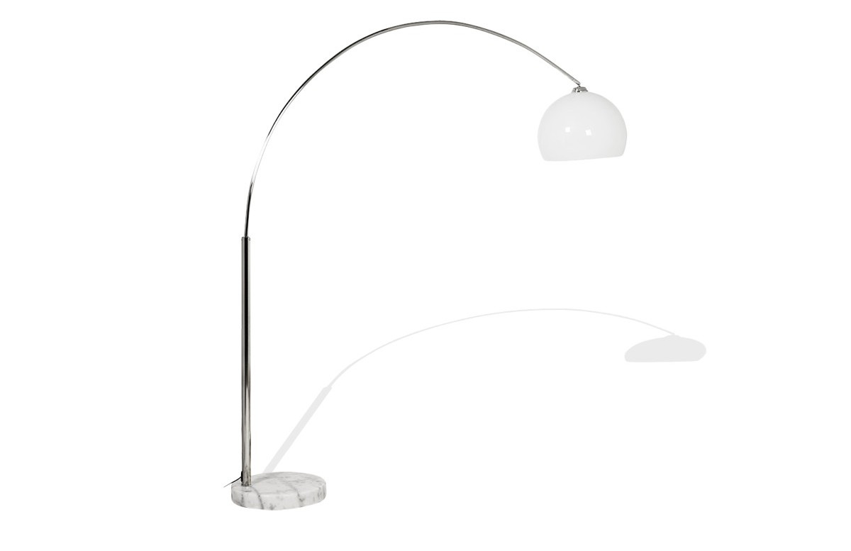 Lampadaire design blanc