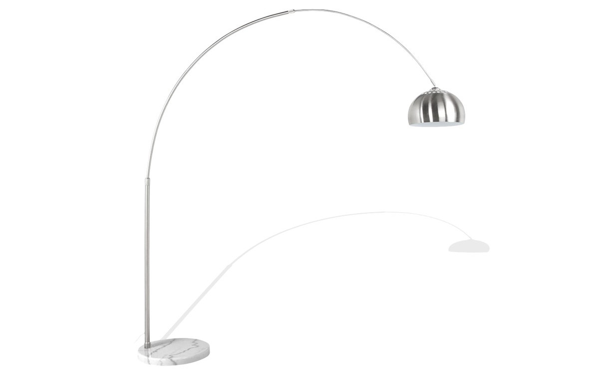 Lampadaire design chrome