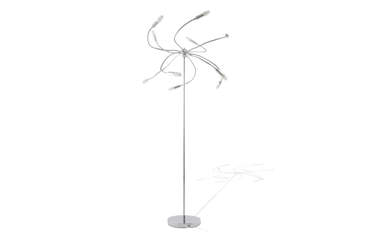 Lampadaire design chrome