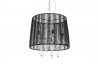 Lampe suspendue design abat-jour noir