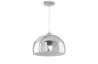 Lampe suspendue aluminium brossé chrome