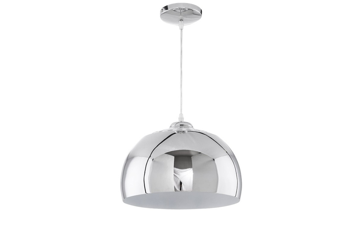 Lampe suspendue aluminium brossé chrome