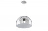 Lampe suspendue aluminium brossé chrome