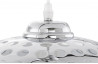 Lampe suspendue aluminium brossé chrome