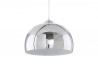 Lampe suspendue aluminium brossé chrome