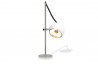 Lampadaire design globe blanc