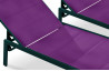 Lot de 4 bains de soleil prune